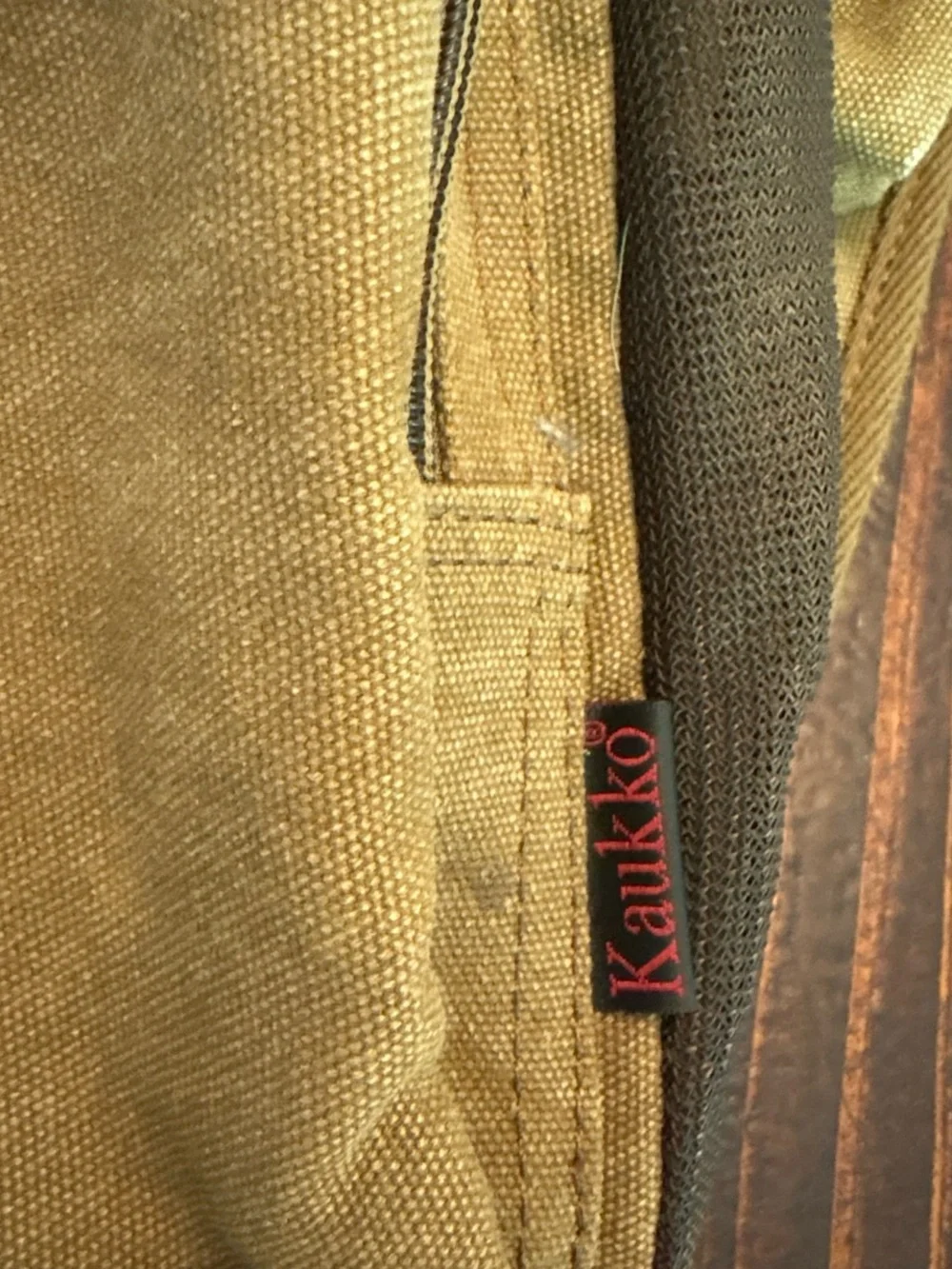 Kaukko Olive Brown Canvas Messenger Sling Bag for Men